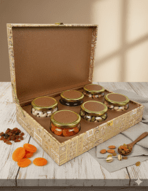 6 Jars MDF Dryfruit Box