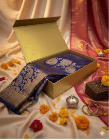 Medium Saree Box - Gold Colour