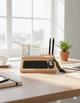Cork Ipad Desk Organiser