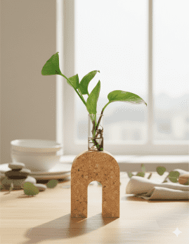 Small Cork 'U' Planter