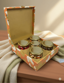 5 Jars MDF Dryfruit Boxes