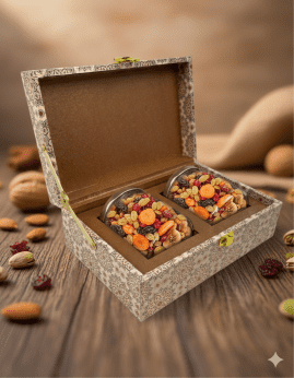 2 Jars MDF Dryfruit Boxes mini