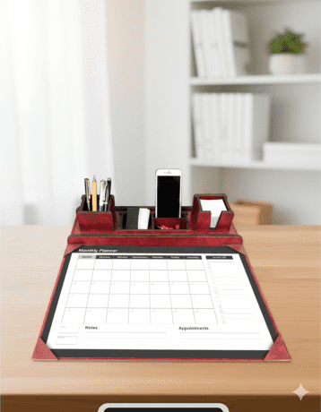 DESK ORGANIZER WITH PLANNER